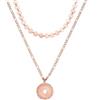 Purelei Set di collane Waikiki - Set di 2 collane da donna per layering con collana Lolani e collana Kalani - in acciaio inox, resistente all'acqua, regolabile 35-50 cm - Oro/Argento/Oro rosa, 50 cm