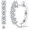 FIOROYAL Orecchini Cerchio Argento 925 Moissanite Orecchini Donna Anallergici Cerchio Piccoli Placcato Oro 14K Diamante Simulato Colore D VVS1 Regalo Gioielli Donna Uomo S2.5