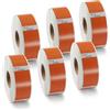 BETCKEY - 6 Rotoli 11352 Etichette Colorate(Arancione) Compatibile con DYMO S0722520, 25mm x 54mm, 3000 Etichette di Ritorno Grandi Utilizzo per LabelWriter 450 4XL NON per 550 o 5XL