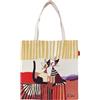 Signare Borsa piatta in tessuto arazzo (FLAT-) (Resina Cat Cappia)