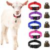 HYLYUN Confezione da 5 collari per capra con campane, mucca, accessori