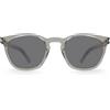 Saint Laurent Occhiali da Sole SL 28 SLIM 006 Beige/Argento Unisex 49/23/150