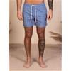 Amirante Antica Sartoria Napoletana Costume Uomo Fantasia Geometrica Blu con Laccio