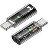 chenyang Confezione da 2 adattatori da USB C a jack per cuffie da 3,5 mm, supporta una qualità audio HiFi da 16 bit, 48 KHz con chip DAC