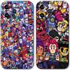 Yimctoie 2 Pezzi Cover per iPhone 14 6.1, Cartoni Animati Game Cool Disegno Sottile Anti Fotocamera Morbido Protezione Silicone TPU Custodia Antiurto Case, Cool