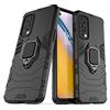 MaiJin Compatibile con OnePlus Nord 2 5G Cover, Custodia Armor Anello Cavalletto (Funziona con il Supporto Magnetico per Auto) Case Paraurti (Nero)
