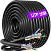 MEIPEK Cavo LAN 30 metri, Cat6 Alta Velocità Cavo Ethernet 30m