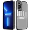 PanXCase Cover Trasparente per Samsung Galaxy A52 / A52 5G / A52s 5G - Custodia Clear con Lens Protector Ultra Sottile Morbida Antiurto con Protezione Fotocamera (Nero)