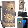 PHINIENLAND Cover per Samsung Galaxy S7 PU Pelle Custodia Flip Dente di leone