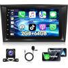 Motorsi Autoradio Android 15 Motorsi per Opel Astra Antara Corsa Zafira Meriva Vivaro Combo Signum Tigra Twin Top, IOS Carplay 2+64G Anroid Auto Radio 2 Din Car Stereo con GPS WiFi EQ Bluetooth Obd2 DVR DAB+