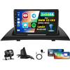 Inefala 9 Pollici Autoradio Android 15 per BMW X3 E83 2004-2012 2 DIN Schermo (2+64GB) con Wireless CarPlay Android Auto FM RDS GPS Bluetooth WiFi Comandi al Volante Telecamera Posteriore