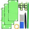 iStable Adesivo Cover Posteriore Compatibile con Samsung Galaxy S24 Ultra Nastro di Ricambio Pre-Tagliato per Sportello Batteria, Kit Colla Biadesiva SM-S928B/DS, SM-S928U (Confezione da 3)