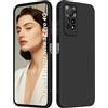 ISOI - Cover per Xiaomi Redmi Note 12 Pro 4G/Redmi Note 11 Pro 4G/5G/Redmi Note 11E Pro, Custodia Morbida in Silicone Liquido, Protezione Completa Antiurto Ultra Sottile per il Corpo - Nero