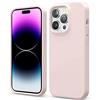 Verco Custodia per Apple iPhone 15 Pro, in silicone gel [interno morbido] Custodia protettiva antiurto per iPhone 15 Pro, rosa
