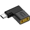 CY Adattatore DC 20 V 11,0,4,5 mm rettangolo Thinkpad X1 ingresso su uscita USB-C di tipo C, spina ad angolo retto 90 gradi