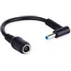 Generic Cavo adattatore di alimentazione per laptop, convertitore da femmina da 7,4 mm x 5,0 mm a maschio angolato da 4,5 mm x 3,0 mm, compatibile con HP Pavilion, Envy, Elitebook, Probook, Spectre, Stream