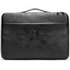 Kinmac 360° Cuscino impermeabile Borsa per laptop con maniglia Compatibile con LG Gram 16 pollici e 15,6 pollici-16 pollici Laptop (nero PU)