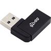 NFHK 10Gbps USB3.0 Femmina a Maschio Estensione Power Data Video Adapter 90 gradi Tipo ad angolo sinistro, NF-U3-018-LF