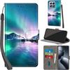 PHINIENLAND Cover per Xiaomi 14T Pro Case PU Pelle Custodia [Kickstand] [Chiusura magnetica] [Slot per Schede], Portafoglio Flip Custodia per Xiaomi 14T Pro,Aurora