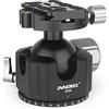 INNOREL Testa a sfera per treppiede a basso profilo-INNOREL G54 Testa a sfera panoramica per treppiede per fotocamera in metallo CNC con piastra a sgancio rapido Arca Swiss da 1/4 Carico massimo 30 kg