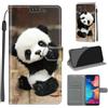KENHONER Cover Compatibile con Samsung Galaxy A20E / A10E, Premium Pelle PU Portafoglio Flip Libro Custodia per Samsung A20e / A10E [Protezione Completa] - panda