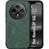 Kepuch Silklike Cover per Oppo Reno 12F 5G - Custodia Case Piastra Metallica Incorporata per Oppo Reno 12F 5G - Verde
