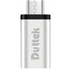 Duttek Adattatore USB c USB, Adattatore USB 3.1 Tipo C OTG, da USB C Femmina a Micro USB Maschio OTG (On The Go) convertitore di sincronizzazione Dati Adattatore (Argento)