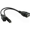 JTMM Cavo OTG host micro USB con alimentazione micro USB per Fire Stick, for Samsung Galaxy, for Amazon Fire TV, for LG, for Kindle Fire TV, for Nexus 4 Nexus 7 Telefono
