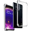 REY Cover in Gel TPU Anti-Shock per Oppo Find X5 5G, Morbido Silicone Custodie Protettivo Case, Anti-Scratch, Protettiva Sottile Back Cover