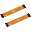 ZDE Set di 2 cavi flat flessibili PCIe FPC 16 pin 0,5 mm non compatibili con Raspberry Pi 5 PCIe a M.2 Key M NVMe SSD adattatore PCIe per scheda periferica