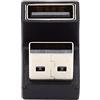 NFHK 10Gbps USB3.0 Maschio a Femmina Estensione Power Data Video Adapter 360 gradi verso l'alto di forma di U Indietro Angolo, NF-U3-018-OU