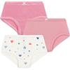 Petit Bateau Set di Mutandine per Bambini, in Cotone, a Vita Alta, con Stampa a
