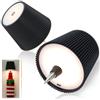 Beaeet lampada bottiglia LED Nero, ricaricabile USB-C, senza fili, IP54, 3 tonalità dimmerabili, per bottiglie in vetro da tavolo, balcone, terrazza, campeggio, feste - Confezione da 2