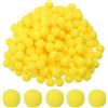 PATIKIL Pom Pom 0.4 Pollici Per Lavoretti 500pcs Mini Pompon Piccoli Palline Morbide Con Elasticità Elevata Per Cappello Natale Artigianato Fai Da Te Giallo