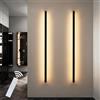 ZMH Lampada Parete Led Interno - Lampada Corridoio Nera 100cm Lunga Lampada