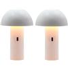 Lumisky Set di 2 lampade da tavolo senza fili testa orientabile LED bianco caldo TOD WHITE H28 cm