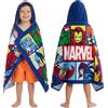 Get Trend Marvel Asciugamani Bagno Bambini in Cotone, Accappatoio Bambino Poncho Mare, Asciugamano Bagno e Piscina Morbido Assorbente, Idea Regalo Bambino (Multi Marvel)