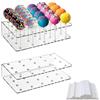 Armastuse Espositori Cake Pop in Acrilico Trasparente con 100 Pezzi Bastoncini,Riutilizzabile per Matrimonio, Compleanno, Festa e Candy Bar (20 fori)