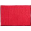 MSV - Tappetino da bagno in microfibra di ciniglia - Pelo lungo, antiscivolo - Comodo anello per appenderlo - Comfort e igiene ottimizzati - Rosso - Singolo - 40x60 cm