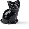 KBRPEY Figura Gatto Decorativa In Ossidiana Nera Cristallina Come Bella Idea Regalo Per Amanti Dei Gatti E Decorazione Elegante Per La Casa (Nero)
