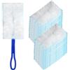 LuoJinZisy 30 Pezzi Piumino Cattura Polvere, compatibili con Swiffer Duster Piumini Catturapolvere, Ricariche per Spolverino Duster, Ricariche per Spolverini per Casa, Ufficio, con 1 Manico