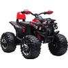 HOMCOM Quad Bambini Elettrico 12V con Fari e Batteria Ricaricabile Età 3-5 Anni