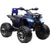 HOMCOM Quad Bambini Elettrico 12V con Fari e Batteria Ricaricabile Età 3-5 Anni