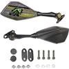 Letgoing Specchietto retrovisore moto girevole a 360° Specchio convesso per ZX6R ZX-6R ZX636 Ninja 300 EX300 ABS 400 2018-2019 600 CBR 600RR 2003-2011CBR900
