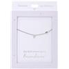 Depesche 13895.9 Collana con lettera F e cuore, argentata, regolabile in lunghezza (42 cm + 5 cm), regalo o piccola attenzione