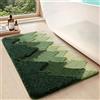 DEXI Tappeto Bagno 40 x 60 cm, Tappeti Bagno Antiscivolo Assorbente, Lavabile in Lavatrice, Tappetino Morbido per Doccia, Vasca, Verde foresta