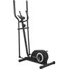 SPORTNOW Ellittica per casa con Bluetooth, compatibile con app, 8 livelli di resistenza, volano, display LCD, Grigio | Aosom Italy