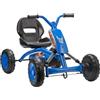 AIYAPLAY Kart a pedali Go-Kart con ruote in PP telaio in acciaio carico 30 kg per bambini e bambine da 2-5 anni Blu | Aosom Italy