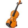 HOMCOM Violino 4/4 set di violino in legno massello per adulti e principianti con custodia leggera e portatile 60 x 21 cm marrone | Aosom Italy