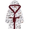 sarcia.eu Harry Potter Hadwig Accappatoio con cappuccio legato in vita per bambini, bianco OEKO-TEX 6-7 anni